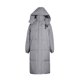 thumbnail image 2 of Chaqueta y abrigos casuales con capucha de manga larga para mujer, moda, con cremallera, manga larga, largo medio, hasta la rodilla, de algodón grueso para invierno, abrigo para mujer, 2 of 6