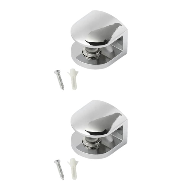 Matsuzay Estante de vidrio Diecast Galvanizado Reemplazo Estilo simple Antideslizante Anti-óxido A prueba de humedad Vitrina Abrazadera Type1 NO1