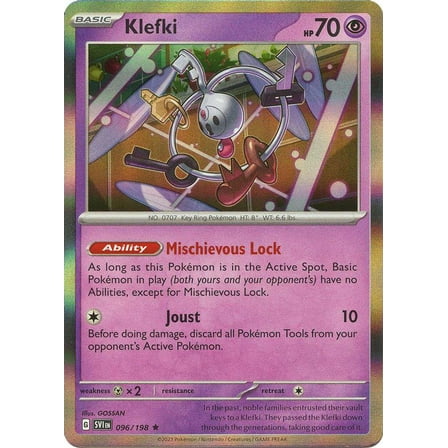 Pokemon Scarlet & Violet Base Set Holo Rare Klefki #96