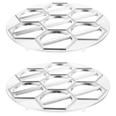 

PATKAW 2Pcs Dumplings Mold Metal Pelmeni Mold Multi-holes Dumpling Make Mold Metal Dumpling Tools