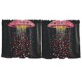 thumbnail image 7 of Yayeee Kitchen Curtains Set of 2 Light Filtering 57"x24" Over Sink Window Panels, UFO with Hearts Pattern, 7 of 7