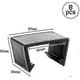 thumbnail image 2 of 8 Pcs Rattan Furniture Clips, Patio Wicker Furniture Clips Outdoor Furniture Clips 2.56 Inch Plastic Rattan Sofa Clips Plastic Rattan Chair Fasteners, 2 of 5