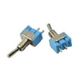 10pcs MTS101 2 Pin SPST ONOFF 2 Position 6A 250V AC Mini Toggle Switches Kit