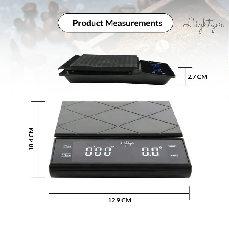  Digital Coffee Scale with Timer and Tare Function 0.1g