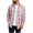Pink, variant on TOUMENY Men Plaid Shirts Casual Button Down Long Sleeve Flannel Checkered Shirt Fall Autumn Collared Loose Fit Tops Vacation Travel Shirt Pink L