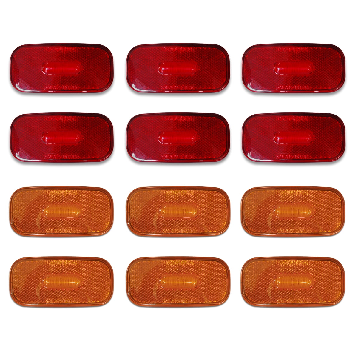 10X 9 LED Sealed Side Marker Clearance Light 12V Car Truck Trailer Lorry RGBWY C 