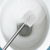 Masteelf 2PCS Toilet Brush Replacement Heads Durable Stiff Bristles for Bathroom Cleaning Fits Toilets White