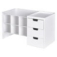 thumbnail image 2 of Set de 2 Organizadores de Escritorio Minimalistas LITEM | PVC Resistente con 6 Compartimentos y 3 Cajones | Color Blanco | Diseño Moderno y Funcional Blanco, 2 of 5