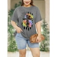 thumbnail image 6 of XCHQRTI Christian Shirts for Women Plus Size Tshirts Cross Faith Shirt Short Sleeve Oversized Graphic Tee, 6 of 8