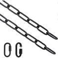 thumbnail image 1 of 6ft Black Finish Chandelier Pendant Light Fixture Hanging Light Chain (Black), 1 of 2