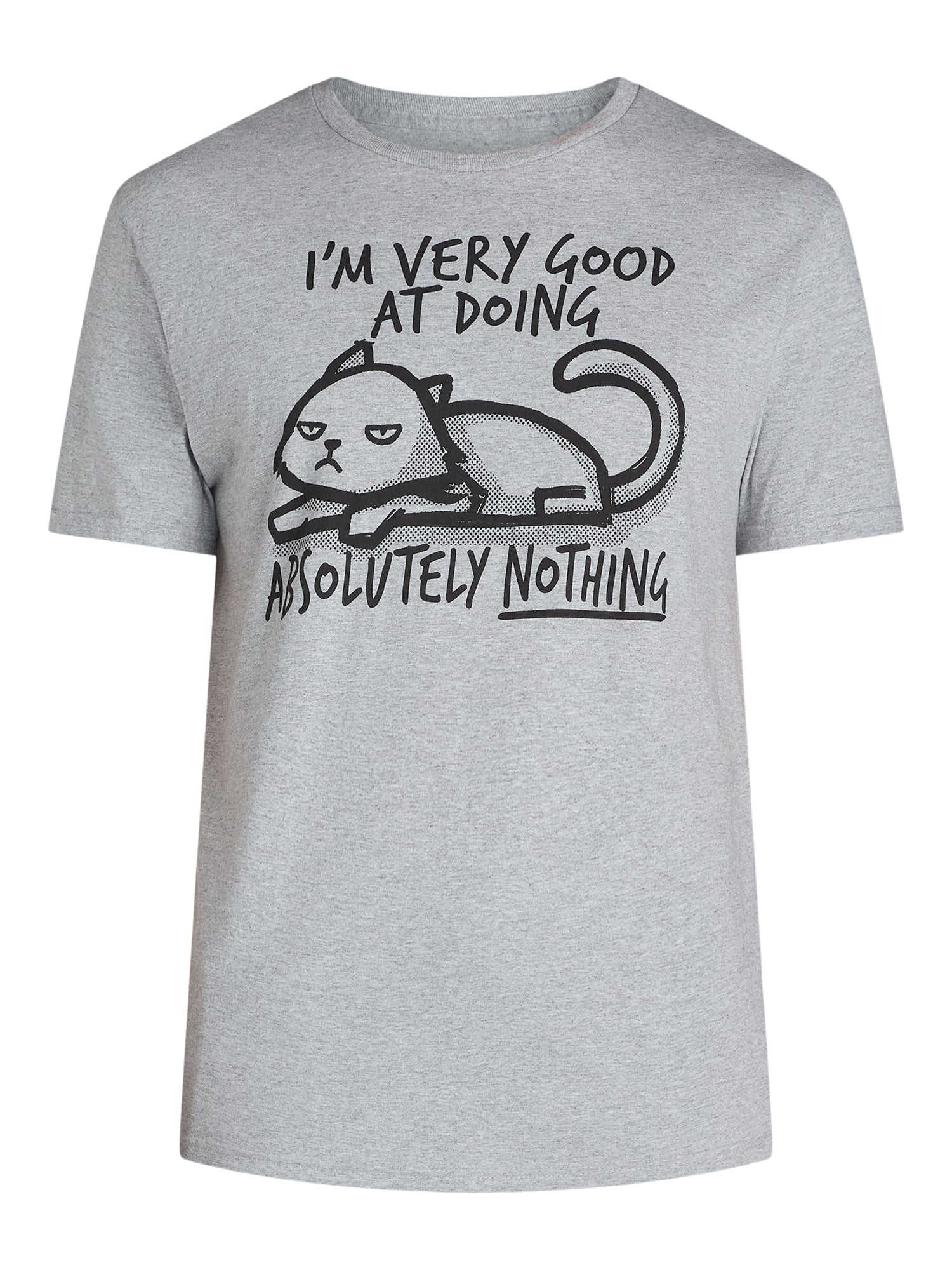 Doing Absolutely Nothing Men's & Big Men's Graphic Tee with Short Sleeves, Sizes S-3XL