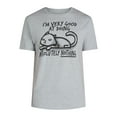 thumbnail image 5 of Doing Absolutely Nothing Men's & Big Men's Graphic Tee with Short Sleeves, Sizes S-3XL, 5 of 5