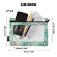 thumbnail image 3 of 2 Pack Flip Folders with Clear PVC Window Binder Pouches 3-Ring Binder Organizer for Office & Home Beautiful Swirling Lines, 3 of 6
