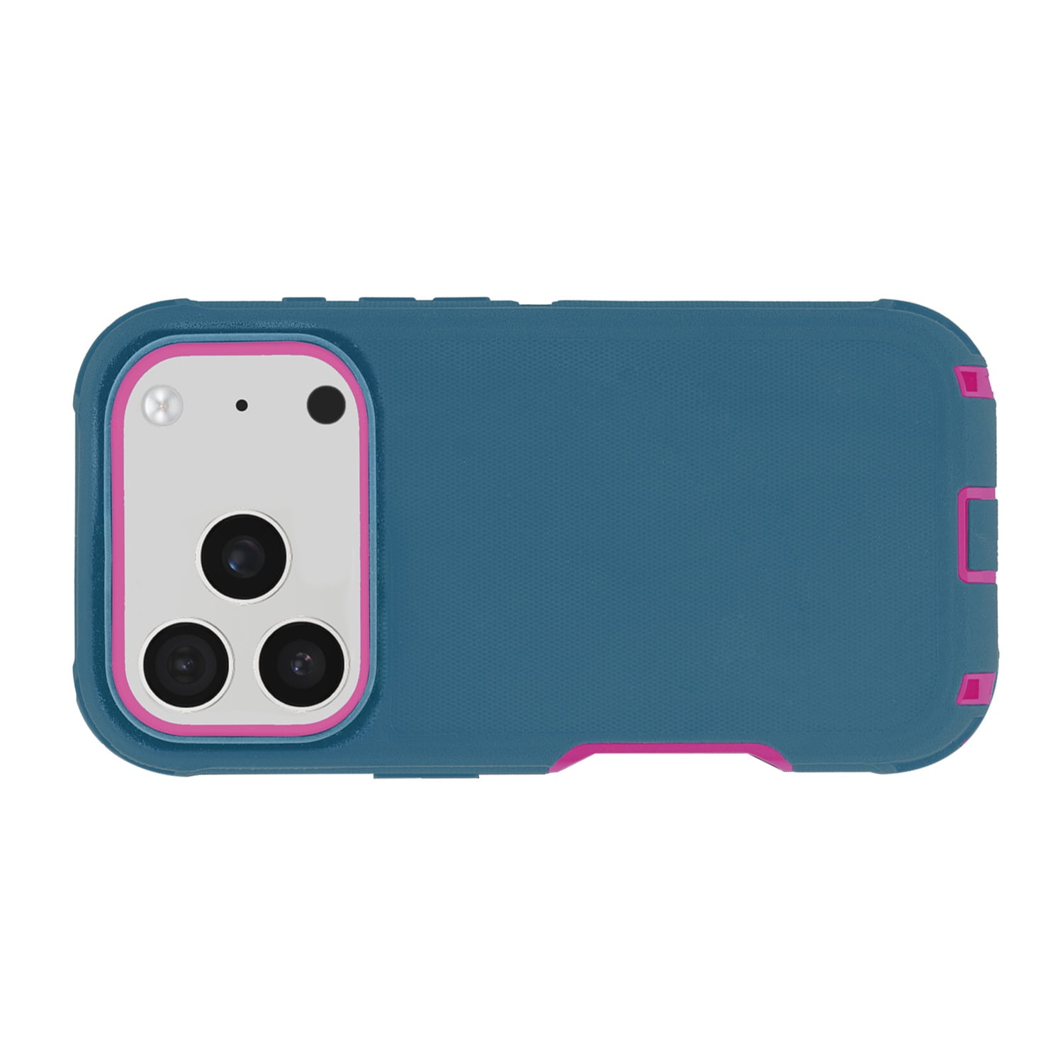 Protective Rugged Cover for iPhone 17 Pro Max - Teal and Pink
