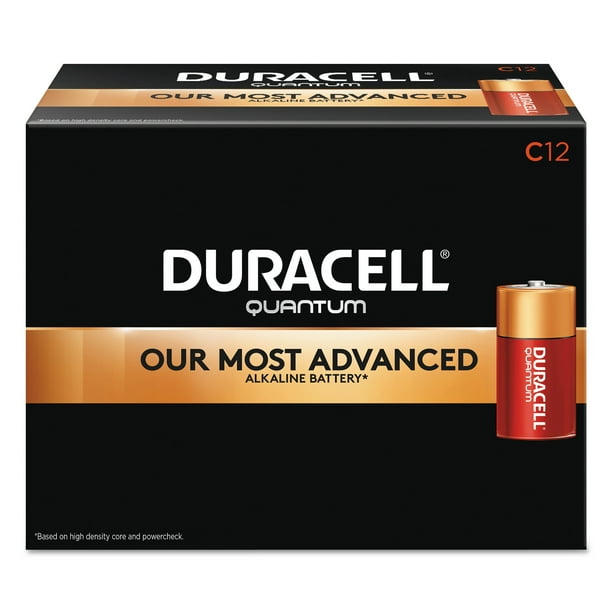 Duracell Quantum Alkaline Batteries, C, 12/CT DURQU1400