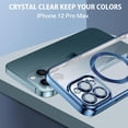 thumbnail image 4 of for iPhone 12 Pro Max Magnetic Case [Compatible with Magsafe], Full Body Protective Cover Soft TPU Shockproof Slim Phone Case for Apple iPhone 12 Pro Max 6.7", Blue, 4 of 18