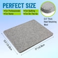 thumbnail image 2 of 17" x 13.5" Wool Pressing Mat Easy Press Great for Quilting, Ironing & Sewing.1/2" Thick. with Silicone Iron Rest and purple thang, 2 of 9