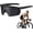 Black Grey, variant on Photochromic Polarized Sports Sunglasses, UV400 Protection Cycling Glasses, Windproof Safety Eyewear for Men Women, Ideal for Biking, Running, Driving & Outdoor Activities (Black Grey)