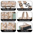 thumbnail image 3 of Teacher Tote Bag,Beige Baseball Items Pattern Teacher Utility Tote Bag,Large Work Tote Bags for Women with Multiple Pockets,Top Zipper Closure,13.8x10.6x6.7 Inch, 3 of 5