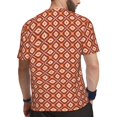 thumbnail image 2 of Wukai 70s Retro Style Print Men's Short-Sleeved Mesh T-Shirt,Quick-Dry Short Sleeve Workout T-Shirt-Large, 2 of 8