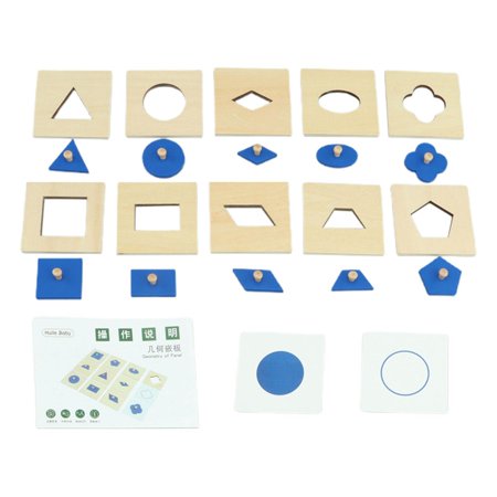 yotijay Montessori Wooden Shape Peg Puzzle Toys,Shape Sorting Matching Board,Preschool Learing Baby Puzzle for 1-3 Boy Girl,Baby,Kids