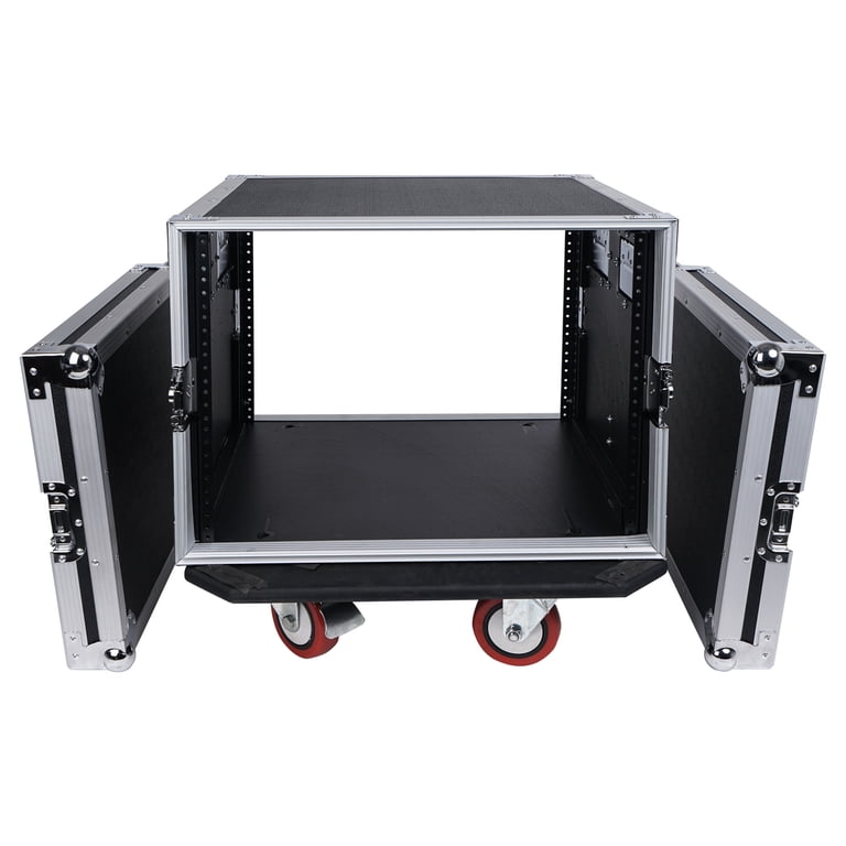Sound Town Shock Mount 12U ATA Rack Case with 2U Drawer, 21