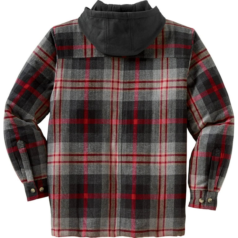 Legendary Whitetails Men's Maplewood Hooded Flannel Shirt Jacket