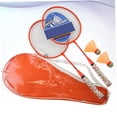 thumbnail image 5 of REOFLYUP 1Pair Green Badminton Racket Set with Balls for Sports Use Durable Comfortable Handle Lightweight Design, 5 of 7