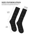 thumbnail image 2 of Lsque Black Poker Pattern Sport Compression Socks for Men & Women 15-20 mmHg Knee High Nurse Pregnant Running Medical and Travel Athletic, 2 of 6
