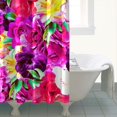 thumbnail image 4 of Vintage Rose and Wildflower Shower Curtain, 72x72 Inches, Quick-Drying Polyester, Botanical Country Decor, 4 of 5