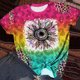 thumbnail image 2 of Camisas Navideñas Para Mujer Moda Causal Cuello Redondo Blusa Estampada Manga Corta Tops Odeerbi ODB201563, 2 of 5