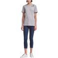thumbnail image 1 of DKNY Camiseta con adornos de diamantes de imitación para mujer, gris, mediana DKNY Camiseta adornada, 1 of 1