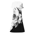 thumbnail image 5 of Drses Summer Dresses for Women 2024 Fashion Women Casual Sexy Round Neck Printing Summer Short Sleeve Pockets Dress Women's Casual Dresses, 5 of 5