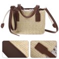 thumbnail image 3 of 1 bolso de cubo tejido, bolso de hombro decorativo, bolso cruzado portátil de moda., 3 of 8