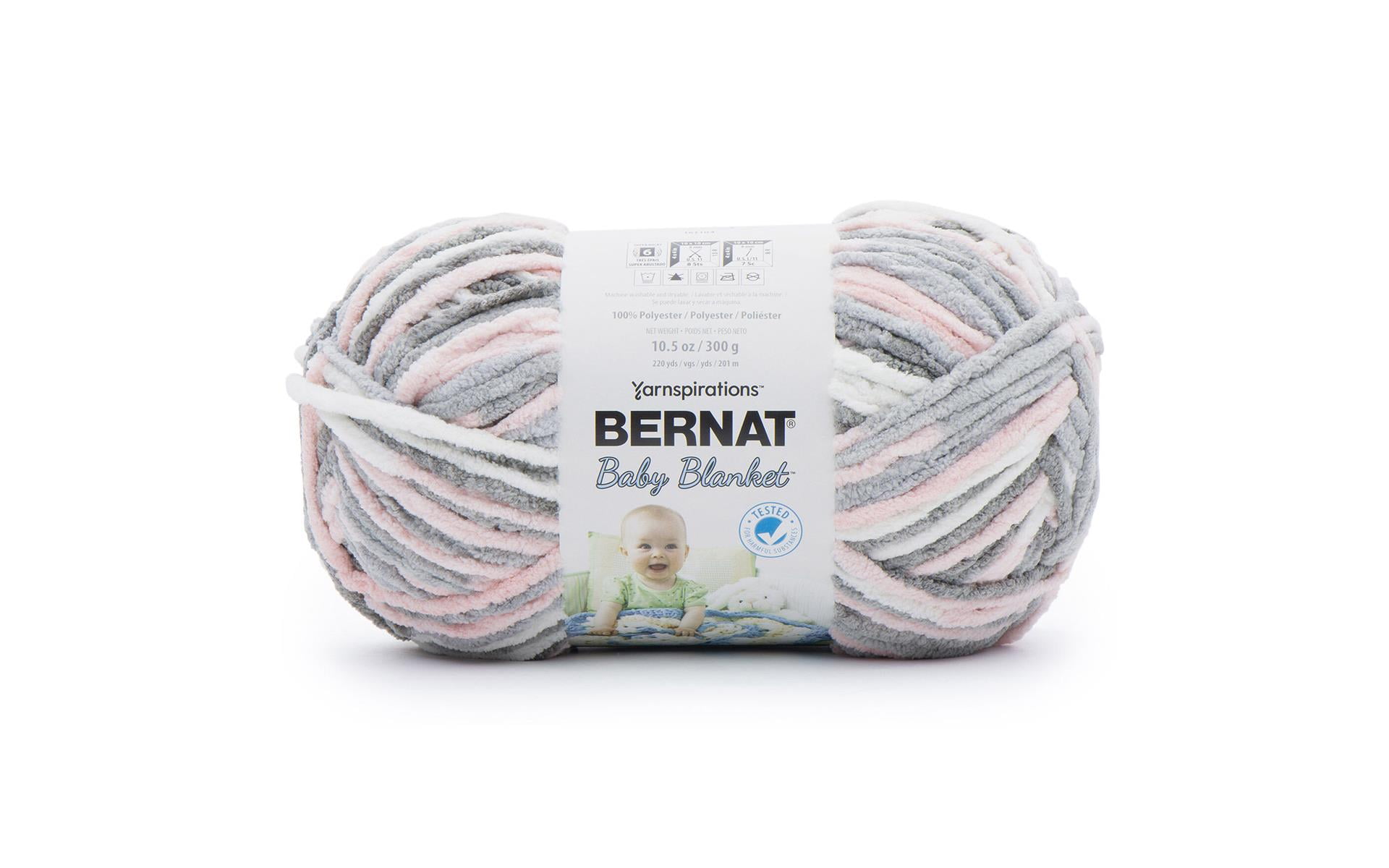 Bernat Baby Blanket Yarn Big Ball 300gm Baby Grays