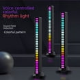 thumbnail image 3 of Luz de ambiente para automóvil, luz LED de control de voz con aplicación Bluetooth RGB, luz de inducción de ritmo para computadora de escritorio, 3 of 4