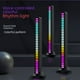 thumbnail image 4 of Luz de ambiente para automóvil, luz LED de control de voz con aplicación Bluetooth RGB, luz de inducción de ritmo para computadora de escritorio, 4 of 4