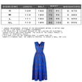 thumbnail image 3 of Vestido africano sexy para mujer Vestido largo maxi con cuello en V Vestido multiusos Vestido plisado Estampado floral - Azul Adepaton BST3005873-2, 3 of 6
