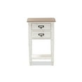 thumbnail image 5 of Baxton Studio Dauphine Provincial Style Weathered Oak and White Wash Distressed Finish Wood Nightstand, 5 of 8