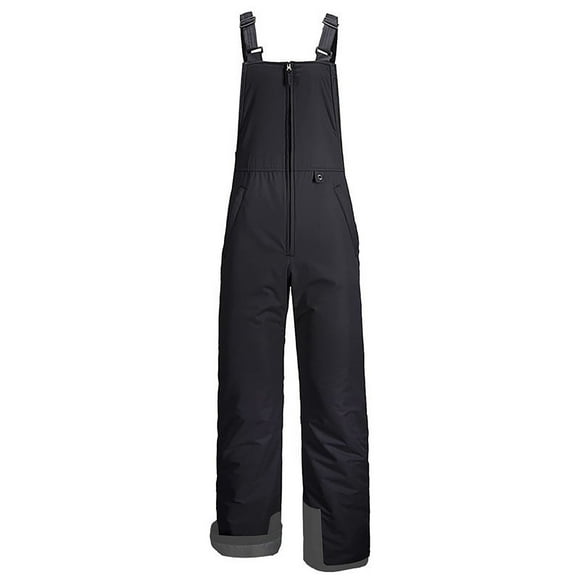 Lovzfmll Waterproof Snowsuit for Men Insulated Ski Bib Overalls Jumpsuit Black, 5XL