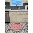 thumbnail image 3 of Carolines Treasures BB7543RUG Watercolor Paper Clips & Polkadots Pink Machine Washable Memory Foam Mat, 3 of 4