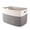 gray-100L, variant on HLAOLA 70L Large Storage Bin with Handles, Decorative Rope Basket for Living Room, Bedroom