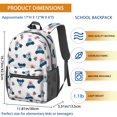thumbnail image 3 of Police and Light White Pattern 17" Waterproof Oxford School Backpacks for Teens, S-Shape Padded Straps, for School, Travel, Hiking, Camping, 3 of 5