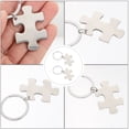 thumbnail image 5 of Dytern Valentine's Day 2Pcs Stainless Steel Puzzle Piece Key-chains Couples Key-chain Set Lovers Key-chains, 5 of 10