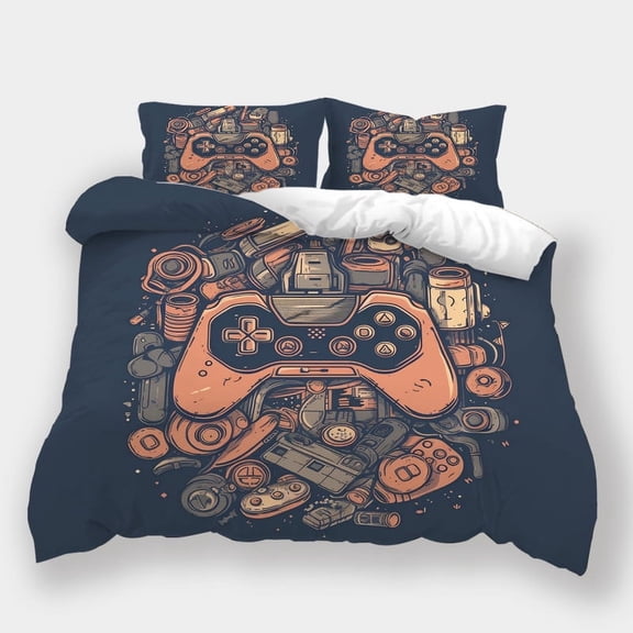 Duvet Cover Set Game Controller Printed Bedspreads Boys Men Hot Sale Home Textiles Bed Set,Twin (68"x86")