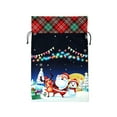 thumbnail image 1 of Bolsas de Regalo de Navidad Flanela Impresa Cordón Corbata Bolsa de Boca, 19.69x14.57In Gran Bolsa de Dulces para Niños para Regalos Y Decoración, 1 of 4