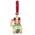 thumbnail image 3 of Betsey Johnson Womens Lucky Cat Charm Huggies, 3 of 3