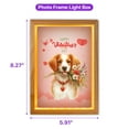 thumbnail image 5 of Happy Valentine's Day Brittany Spaniel holding flowers Acrylic Plaque with Wood Photo Frame Box Brittany Dog Lover Gifts Idea Light Box - 03005, 5 of 5