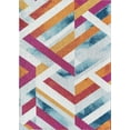 thumbnail image 2 of Rugs America Mika MO40A Passionfruit Geometric Contemporary Orange Area Rug, 8'x10', 2 of 7