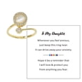 thumbnail image 2 of Bague Anti-Stress Opale "To My Fortune", Bague Spinner Fidget pour Femmes avec Pierre Opale Ronde, Bague Ajustable Anti-Stress, 2 of 8